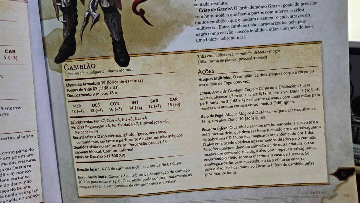 Os segredos para criar o seu monstro em D&D 5e