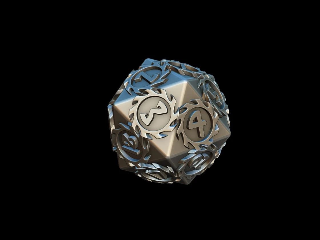 Gaming dice D20