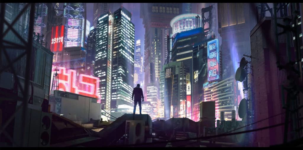 alexander dudar - cyberpunk city - sci-fi RPG
